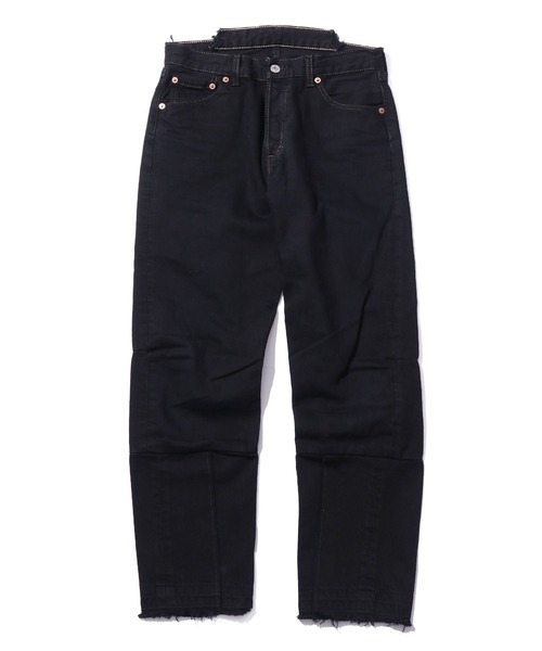 THRIFTY LOOK(スリフティールック)の「THRIFTY LOOK/スリフティルック LEVIS ”REMAKE”PANTS リメイクデニムパンツ(デニムパンツ・メンズ・ブラック系その他3/グレー系その他2/ネイビー系1/ブラック系その他2/グレー系その他/ブルー系その他2/ブルー系その他/ネイビー系/グレー系その他3/ブラック系その他・FREE)」の6枚目の写真