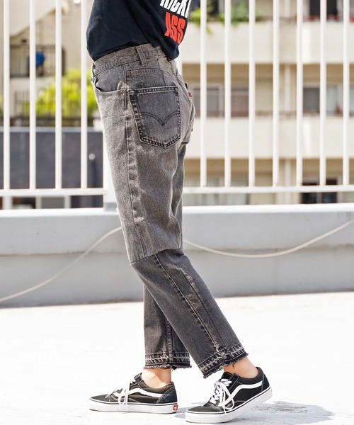 THRIFTY LOOK(スリフティールック)の「THRIFTY LOOK/スリフティルック LEVIS ”REMAKE”PANTS リメイクデニムパンツ(デニムパンツ・メンズ・ブラック系その他3/グレー系その他2/ネイビー系1/ブラック系その他2/グレー系その他/ブルー系その他2/ブルー系その他/ネイビー系/グレー系その他3/ブラック系その他・FREE)」の14枚目の写真