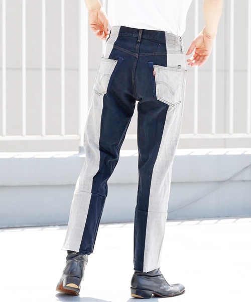 THRIFTY LOOK(スリフティールック)の「THRIFTY LOOK/スリフティルック LEVIS ”REMAKE”PANTS リメイクデニムパンツ(デニムパンツ・メンズ・ブラック系その他3/グレー系その他2/ネイビー系1/ブラック系その他2/グレー系その他/ブルー系その他2/ブルー系その他/ネイビー系/グレー系その他3/ブラック系その他・FREE)」の18枚目の写真