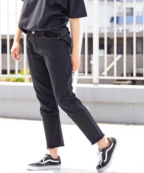 THRIFTY LOOK(スリフティールック)の「THRIFTY LOOK/スリフティルック LEVIS ”REMAKE”PANTS リメイクデニムパンツ(デニムパンツ・メンズ・ブラック系その他3/グレー系その他2/ネイビー系1/ブラック系その他2/グレー系その他/ブルー系その他2/ブルー系その他/ネイビー系/グレー系その他3/ブラック系その他・FREE)」の19枚目の写真