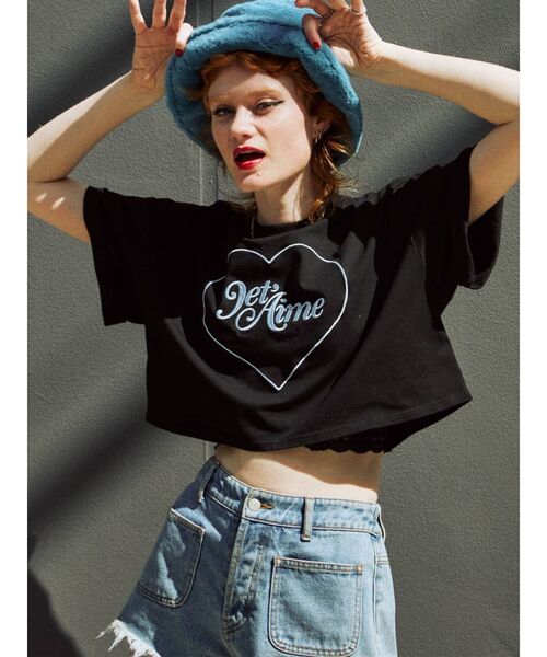 【BOTTEGA VENETA】 ハートディテール クロップドTシャツ Bottega Veneta HEART CROP T-SHIRT (BOTTEGA VENETA/Tシャツ