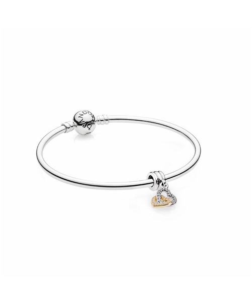 PANDORA（パンドラ）の「ツートーン ハート チャーム