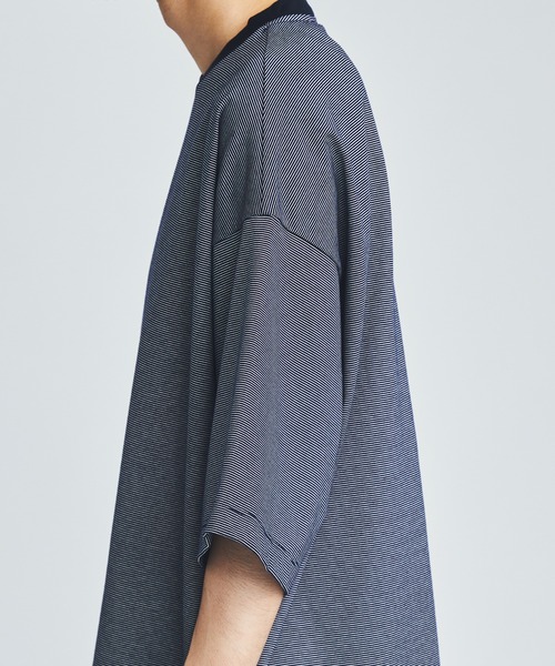 marka(マーカ)の「BORDER TEE(Tシャツ/カットソー・メンズ・ネイビー/グリーン・1/2)」の8枚目の写真