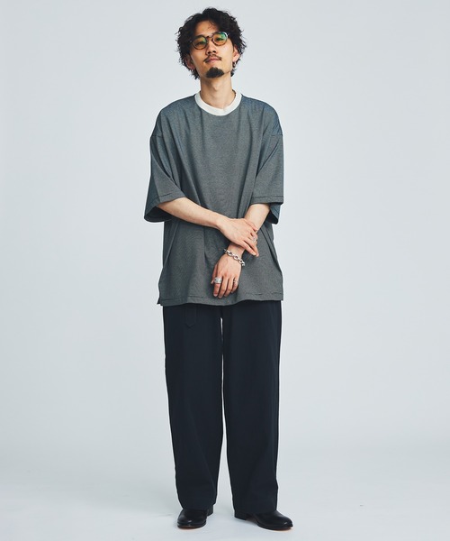 marka(マーカ)の「BORDER TEE(Tシャツ/カットソー・メンズ・ネイビー/グリーン・1/2)」の12枚目の写真