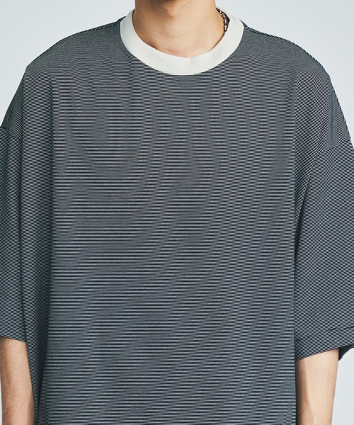 marka(マーカ)の「BORDER TEE(Tシャツ/カットソー・メンズ・ネイビー/グリーン・1/2)」の16枚目の写真