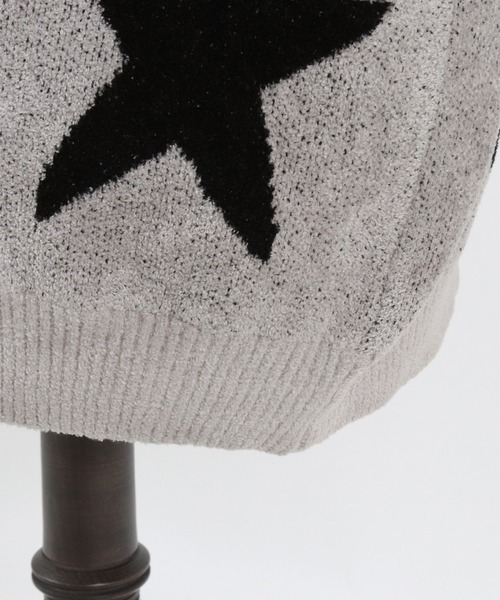 CAMBIO（カンビオ）の「mn2608-Star Intarsiare Knit Pullover ニット（ニット/セーター・メンズ・ライトグレー/ブラック・S/M/L）」の8枚目の写真