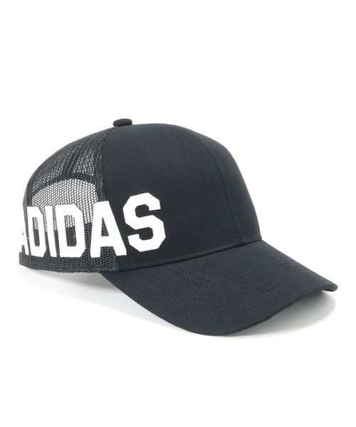 adidas（アディダス）の「アディダス メッシュキャップ サイドロゴ（キャップ・メンズ・ブラック×ブラック/ホワイト/ブラック×ホワイト・FREE）」の14枚目の写真