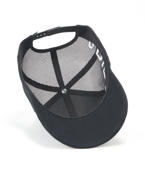adidas（アディダス）の「アディダス メッシュキャップ サイドロゴ（キャップ・メンズ・ブラック×ブラック/ホワイト/ブラック×ホワイト・FREE）」の7枚目の写真