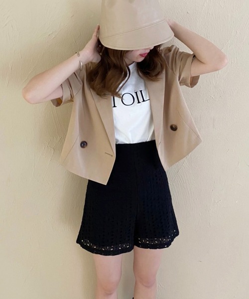 one after another NICE CLAUP（ワンアフターアナザーナイスクラップ）の「【セットアップあり】バックレースアップハイウェストショートパンツ（その他パンツ・レディース・ブラック/ブラック系その他/ブラック系・FREE）」の22枚目の写真