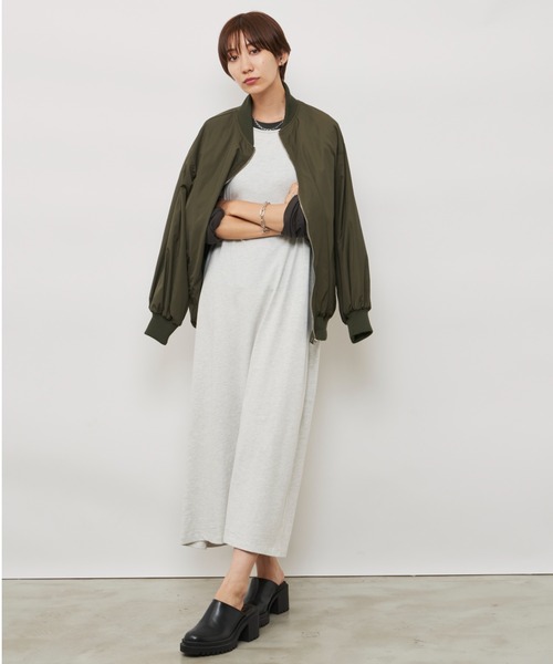 Auntie Rosa Holiday（アンティローザホリデー）の「ラグランスリーブBIGワンピース（ワンピース・レディース・チャコールグレー/ブラック・FREE）」の14枚目の写真