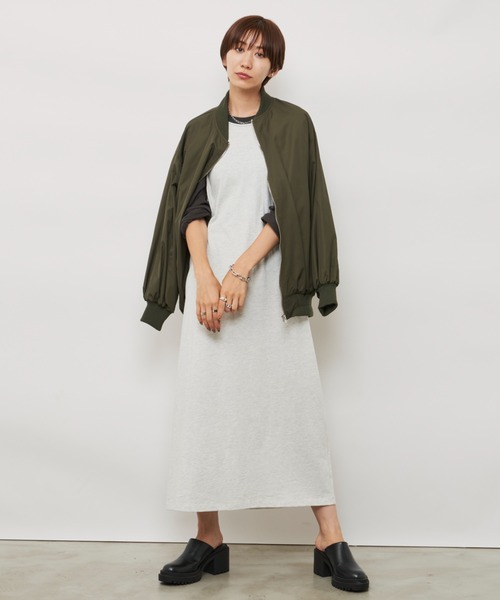 Auntie Rosa Holiday（アンティローザホリデー）の「ラグランスリーブBIGワンピース（ワンピース・レディース・チャコールグレー/ブラック・FREE）」の15枚目の写真