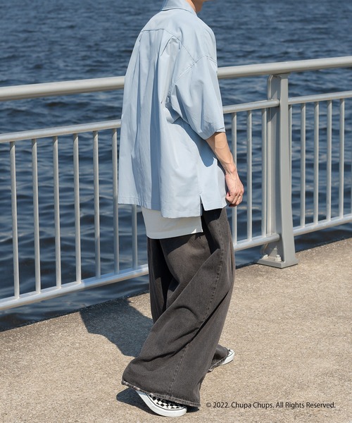 Perushu(ペルーシュ)の「Perushu×Chupa Chups刺繍シャツ(Tシャツ/カットソー・メンズ・オフホワイト/ライトブルー・LARGE/MEDIUM)」の10枚目の写真