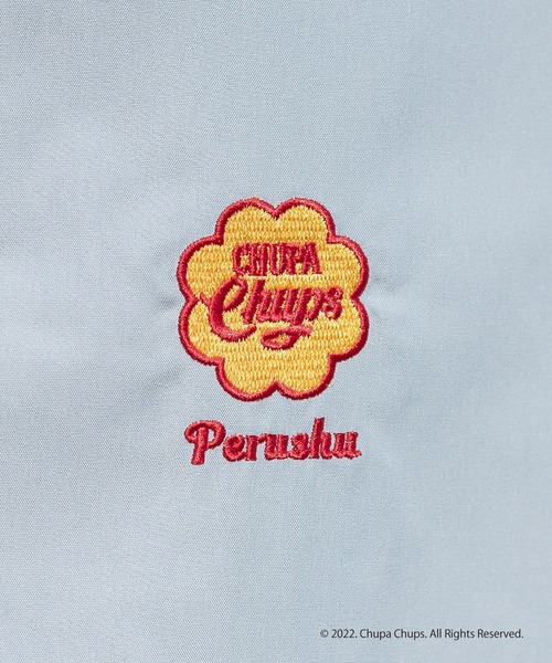 Perushu(ペルーシュ)の「Perushu×Chupa Chups刺繍シャツ(Tシャツ/カットソー・メンズ・オフホワイト/ライトブルー・LARGE/MEDIUM)」の12枚目の写真