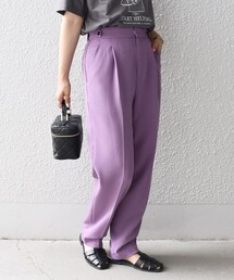 SHIPS | *〈洗濯機可能〉ワンタックスリムテーパードパンツ◇(その他パンツ)