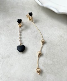 Three Four Time | ハートアシメイヤリング(イヤリング)