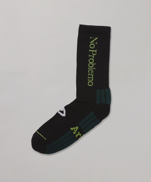 ARIES（アリーズ）の「Aries No Problemo Socks FTAR00043（ソックス/靴下・レディース・ホワイト/ブラック/グリーン・M-L/S-M）」の3枚目の写真
