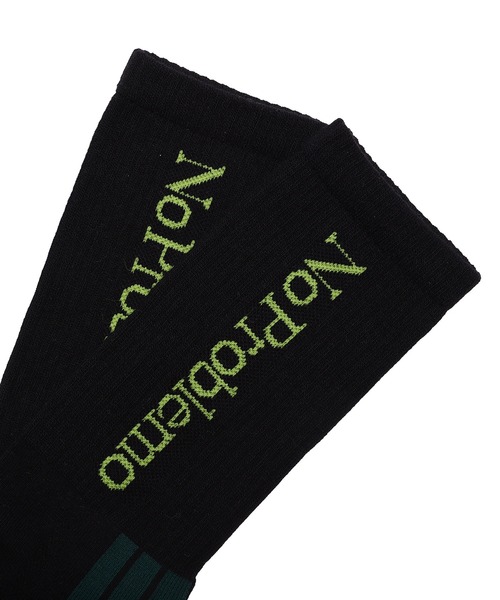 ARIES（アリーズ）の「Aries No Problemo Socks FTAR00043（ソックス/靴下・レディース・ホワイト/ブラック/グリーン・M-L/S-M）」の5枚目の写真