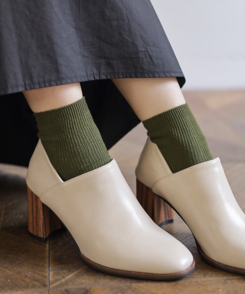 SESTO（セスト）の「gu22aw/リブショートソックス（ソックス/靴下・レディース・パープル/レッド/オレンジ/グリーン・ONE SIZE）」の2枚目の写真