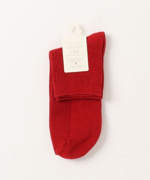 SESTO（セスト）の「gu22aw/リブショートソックス（ソックス/靴下・レディース・パープル/レッド/オレンジ/グリーン・ONE SIZE）」の8枚目の写真