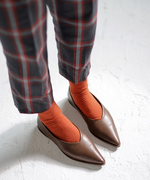 SESTO（セスト）の「gu22aw/リブショートソックス（ソックス/靴下・レディース・パープル/レッド/オレンジ/グリーン・ONE SIZE）」の9枚目の写真