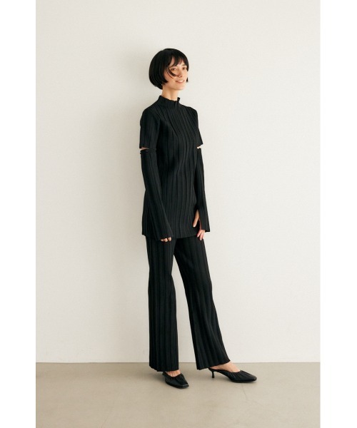 M_（エムアンダーバー）の「【M_】RIB KNIT パンツ（その他パンツ・レディース・ブラック/ベージュ/オフホワイト・0/1）」の13枚目の写真