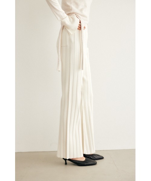 M_（エムアンダーバー）の「【M_】RIB KNIT パンツ（その他パンツ・レディース・ブラック/ベージュ/オフホワイト・0/1）」の15枚目の写真