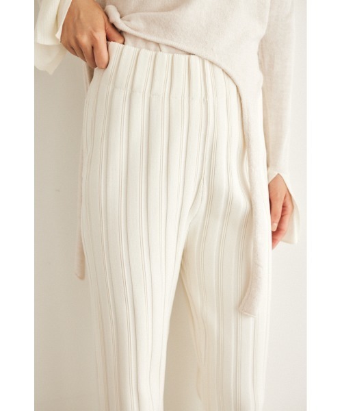 M_（エムアンダーバー）の「【M_】RIB KNIT パンツ（その他パンツ・レディース・ブラック/ベージュ/オフホワイト・0/1）」の18枚目の写真
