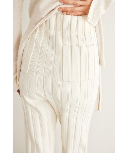 M_（エムアンダーバー）の「【M_】RIB KNIT パンツ（その他パンツ・レディース・ブラック/ベージュ/オフホワイト・0/1）」の19枚目の写真