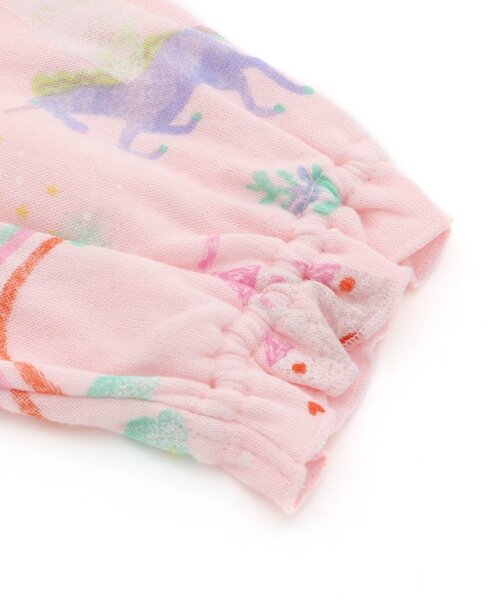 Ampersand(アンパサンド)の「ユニコーン&ペガサス柄カバーオール(ロンパース・キッズ・キナリ/ピンク・60/70/80)」の7枚目の写真