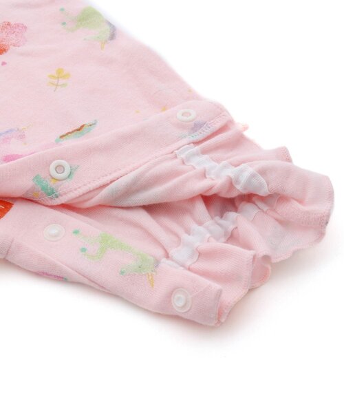 Ampersand(アンパサンド)の「ユニコーン&ペガサス柄カバーオール(ロンパース・キッズ・キナリ/ピンク・60/70/80)」の8枚目の写真