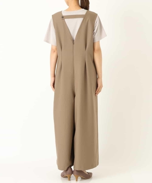 a.v.v（アーヴェヴェ）の「Vネックサロペット（サロペット/オーバーオール・レディース・ブラック/モカ・40/38/36/42/34）」の14枚目の写真