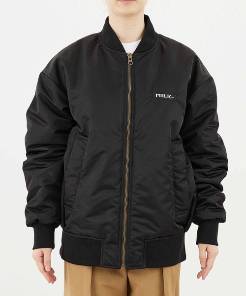 MILKFED.（ミルクフェド）の「MA-1 FLIGHT JACKET（MA-1・レディース・ブラック/オリーブ・ONE SIZE）」の7枚目の写真