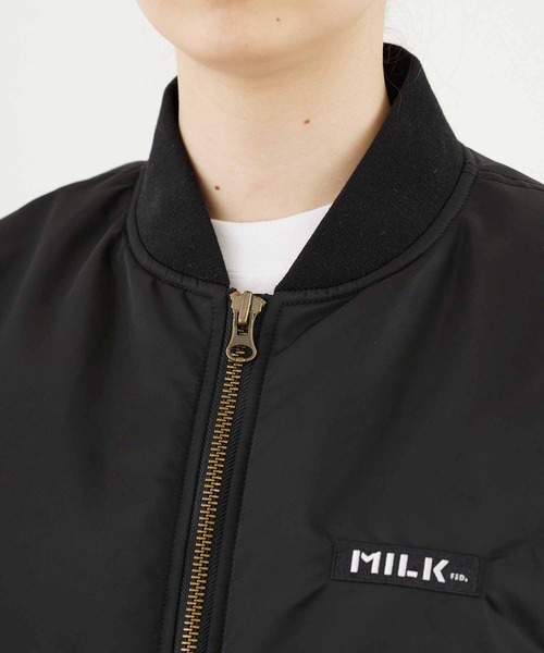 MILKFED.（ミルクフェド）の「MA-1 FLIGHT JACKET（MA-1・レディース・ブラック/オリーブ・ONE SIZE）」の9枚目の写真