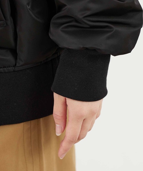 MILKFED.（ミルクフェド）の「MA-1 FLIGHT JACKET（MA-1・レディース・ブラック/オリーブ・ONE SIZE）」の11枚目の写真