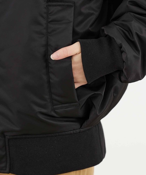 MILKFED.（ミルクフェド）の「MA-1 FLIGHT JACKET（MA-1・レディース・ブラック/オリーブ・ONE SIZE）」の3枚目の写真