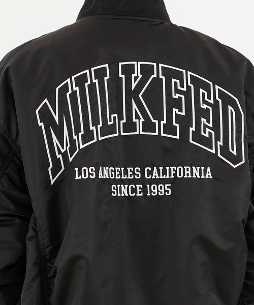 MILKFED.（ミルクフェド）の「MA-1 FLIGHT JACKET（MA-1・レディース・ブラック/オリーブ・ONE SIZE）」の5枚目の写真