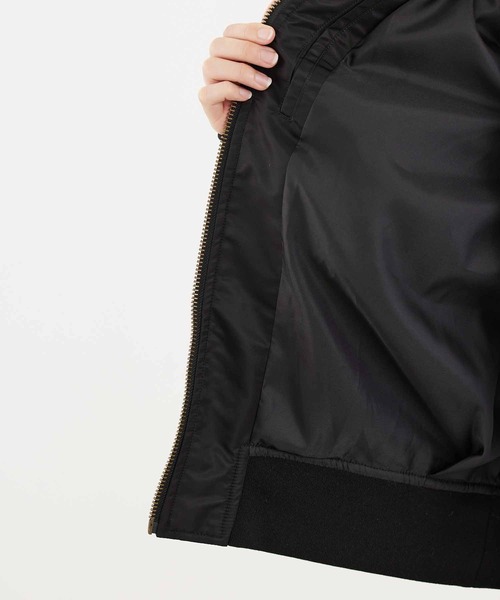 MILKFED.（ミルクフェド）の「MA-1 FLIGHT JACKET（MA-1・レディース・ブラック/オリーブ・ONE SIZE）」の8枚目の写真