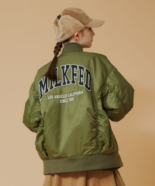 MILKFED.（ミルクフェド）の「MA-1 FLIGHT JACKET（MA-1・レディース・ブラック/オリーブ・ONE SIZE）」の18枚目の写真