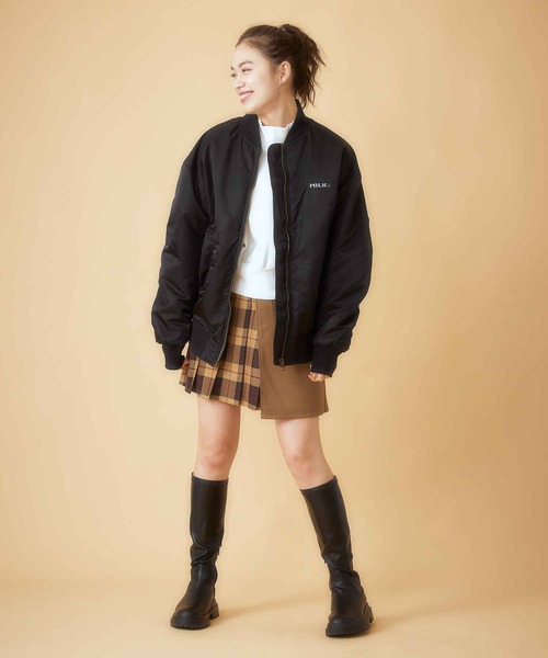 MILKFED.（ミルクフェド）の「MA-1 FLIGHT JACKET（MA-1・レディース・ブラック/オリーブ・ONE SIZE）」の22枚目の写真