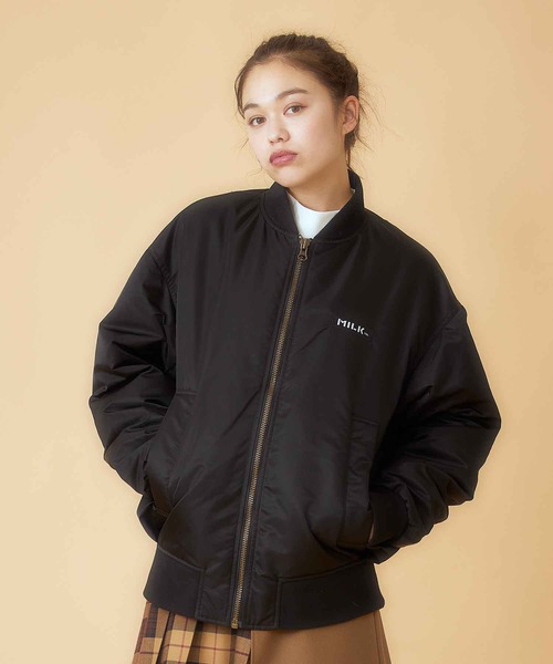 MILKFED.（ミルクフェド）の「MA-1 FLIGHT JACKET（MA-1・レディース・ブラック/オリーブ・ONE SIZE）」の20枚目の写真