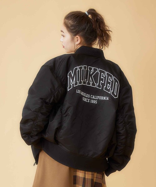 MILKFED.（ミルクフェド）の「MA-1 FLIGHT JACKET（MA-1・レディース・ブラック/オリーブ・ONE SIZE）」の19枚目の写真