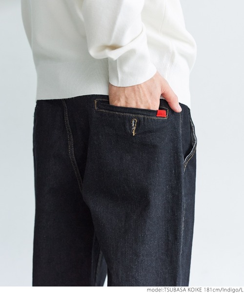 coca（coca）（コカ）の「メンズストレッチデニムスラックスパンツ（スラックス・メンズ・インディゴブルー・M/L/LL）」の5枚目の写真