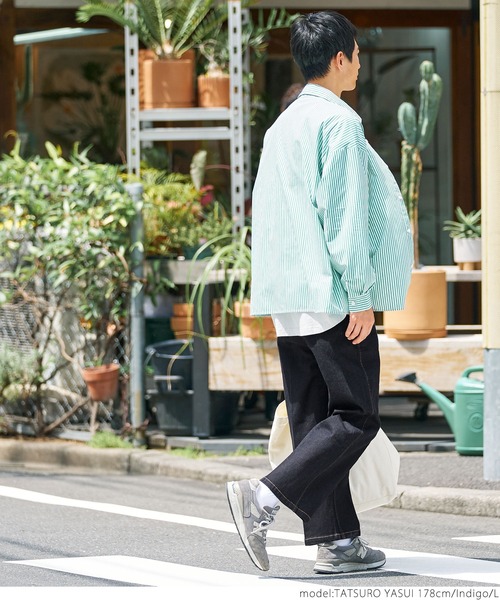 coca（coca）（コカ）の「メンズストレッチデニムスラックスパンツ（スラックス・メンズ・インディゴブルー・M/L/LL）」の8枚目の写真