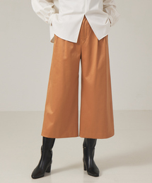 qualite | サテンワイドクロップドパンツ(その他パンツ)