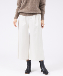 qualite | サテンワイドクロップドパンツ(その他パンツ)