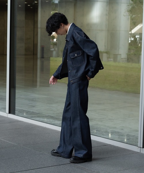 ONCILY(オンシェリー)の「RIGID DENIM JACKET / リジッドデニムジャケット(デニムジャケット・メンズ・インディゴブルー・MEDIUM/LARGE)」の19枚目の写真