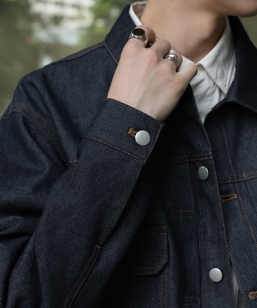ONCILY(オンシェリー)の「RIGID DENIM JACKET / リジッドデニムジャケット(デニムジャケット・メンズ・インディゴブルー・MEDIUM/LARGE)」の12枚目の写真