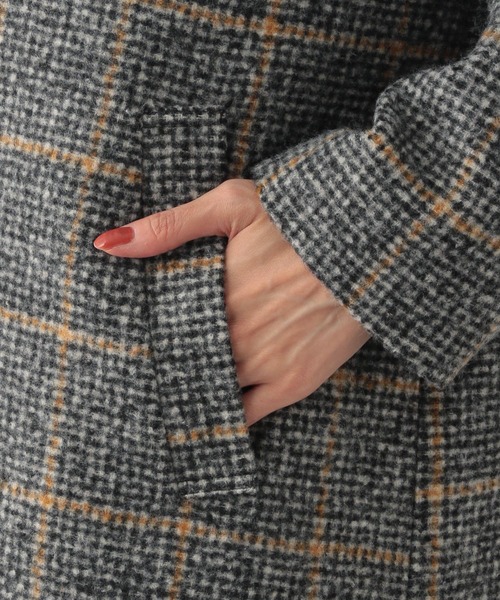 GLOBAL WORK（グローバルワーク）の「ウールライクチェックテーラーコート/123363（チェスターコート・レディース・グレー系その他/ブラウン系その他・MEDIUM/LARGE）」の20枚目の写真