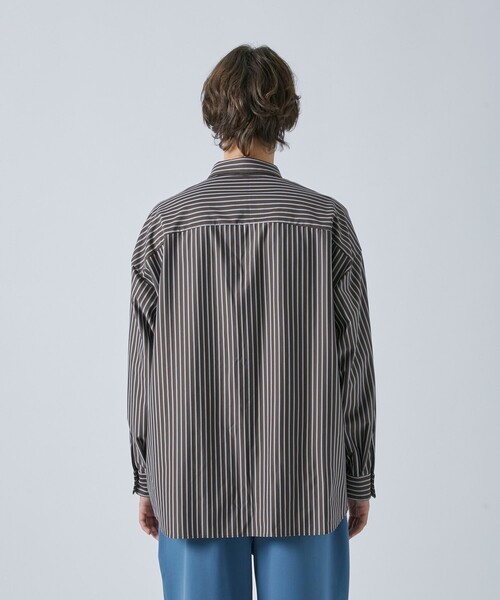 A+TOKYO THICK & THINストライプオーバーサイズ゜シャツ CITY TOKYO（シティトウキョウ）の「THICK & THINストライプ