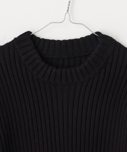 WHIMSIC(ウィムジック)の「【WHIMSIC】コマンドセーター(ニット/セーター・レディース・ブラック/オリーブ・FREE)」の7枚目の写真